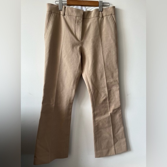 FRAME Le Crop Mini Boot Tan Trousers - Picture 1 of 13